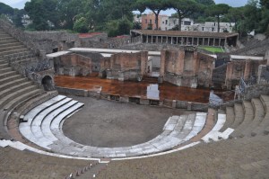 Theater, Pompeii (white seats are original)